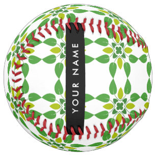 葉の模様、緑葉の、名前 ソフトボール