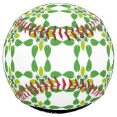 葉の模様、緑葉の、名前 ソフトボール (裏面)