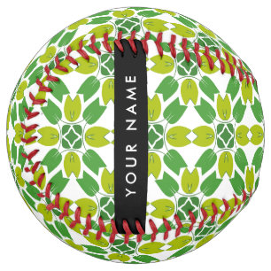 葉の模様、緑葉の、名前 ソフトボール