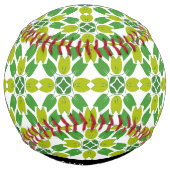 葉の模様、緑葉の、名前 ソフトボール (裏面)