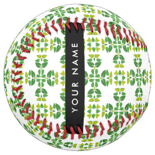 葉の模様、緑葉の、名前 ソフトボール