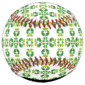 葉の模様、緑葉の、名前 ソフトボール (裏面)