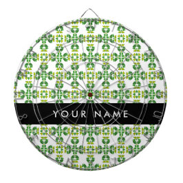 葉の模様、緑葉の、名前 ダーツボード