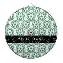 葉の模様、緑葉の、名前 ダーツボード