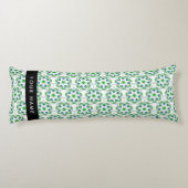 葉の模様、緑葉の、名前 ボディピロー (裏面)