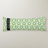 葉の模様、緑葉の、名前 ボディピロー (正面)