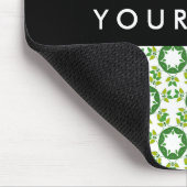 葉の模様、緑葉の、名前 マウスパッド (コーナー)