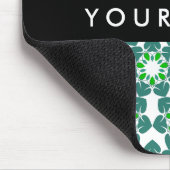 葉の模様、緑葉の、名前 マウスパッド (コーナー)