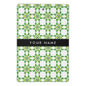 葉の模様、緑葉の、名前 ミニクリップボード (裏面)