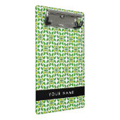 葉の模様、緑葉の、名前 ミニクリップボード (アングル)