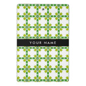 葉の模様、緑葉の、名前 ミニクリップボード (裏面)