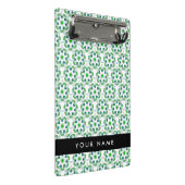 葉の模様、緑葉の、名前 ミニクリップボード (アングル)