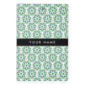 葉の模様、緑葉の、名前 ミニクリップボード (裏面)