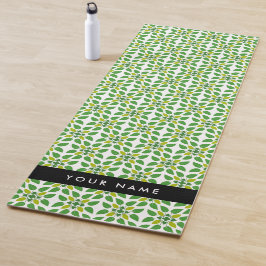 葉の模様、緑葉の、名前 ヨガマット