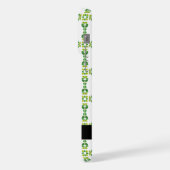 葉の模様、緑葉の、名前 iPhoneケース (左側面)