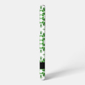 葉の模様、緑葉の、名前 SAMSUNG GALAXYケース (左側面)