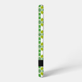 葉の模様、緑葉の、名前 SAMSUNG GALAXYケース (左側面)