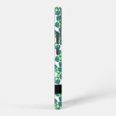 葉の模様、緑葉の、名前 SAMSUNG GALAXYケース (右側面)