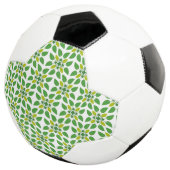 葉の模様、葉っぱの柄、緑の葉 サッカーボール (3/4)