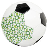 葉の模様、葉っぱの柄、緑の葉 サッカーボール (3/4)