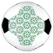 葉の模様、葉っぱの柄、緑の葉 サッカーボール (回転)