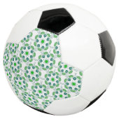 葉の模様、葉っぱの柄、緑の葉 サッカーボール (3/4)