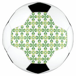 葉の模様、葉っぱの柄、緑の葉 サッカーボール