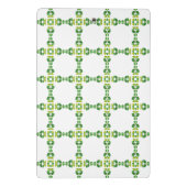 葉の模様、葉っぱの柄、緑の葉 ミニクリップボード (裏面)