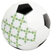 葉の模様、葉っぱの模様、緑の葉 サッカーボール (3/4)