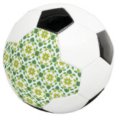 葉の模様、葉っぱの模様、緑の葉 サッカーボール (3/4)