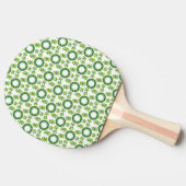 葉の模様、葉っぱの模様、緑の葉 卓球ラケット (横)