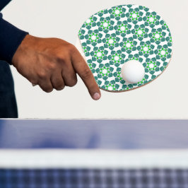 葉の模様、葉っぱの模様、緑の葉 卓球ラケット