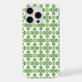葉の模様、葉っぱの模様、緑の葉 iPhoneケース (裏面)