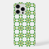 葉の模様、葉っぱの模様、緑の葉 iPhoneケース (裏面)