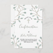 葉の水の色の色補正の確認 招待状 (正面/裏面)