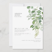 葉の滴るブライダルシャワーの招待状 招待状 (正面)