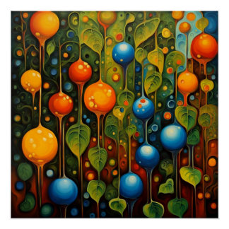 葉の球体5 ポスター