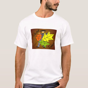 葉の盗人の女性T (地球に優しい) Tシャツ