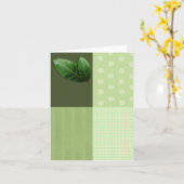葉の空白のなカード カード (黄色い花)