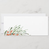 葉の素朴果実フェリズナヴィッダクリスマス シーズンカード (裏面)