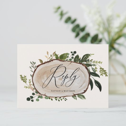 葉の素朴農家エレガントな結婚式詳細 エンクロージャーカード