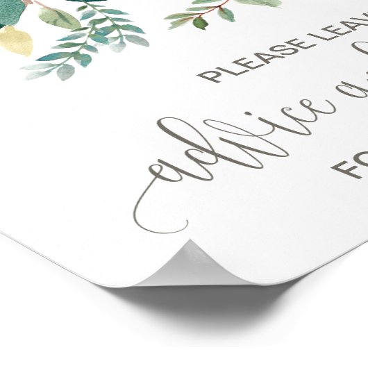 葉の結婚アドバイス ポスター (角)