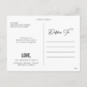 葉の緑の喜びの平和愛家族写真のコラージュ シーズンポストカード (裏面)