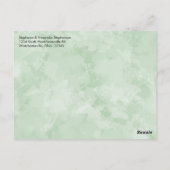 葉の緑の水の色の結婚ありがとうありがとう3写真 ポストカード (裏面)