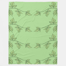 葉の背縁ど景 フリースブランケット