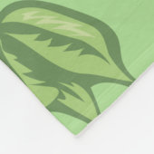 葉の背縁ど景 フリースブランケット (角)