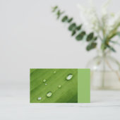 葉の自然の名刺の露 名刺 (スタンド正面)