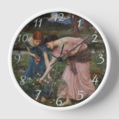 葉の芽を摘み取る 壁時計 (正面)