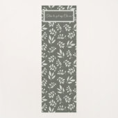 葉の葉のパターンに私の気を取得する時間 ヨガマット (正面)