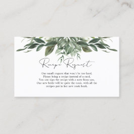 葉の葉のレシピ要求カード 名刺